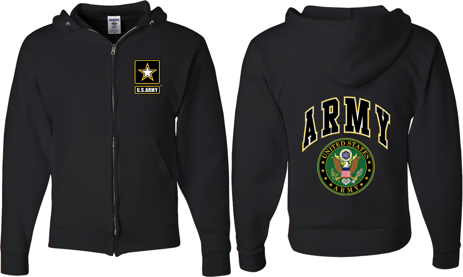 US Army Seal Full Zip Hoodie Front and Back | eBay US Army Seal Full Zip Hoodie Front and Back | eBay